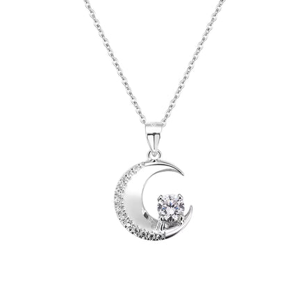 LUNNÉA Halvemaanketting – 925 Sterling Zilver