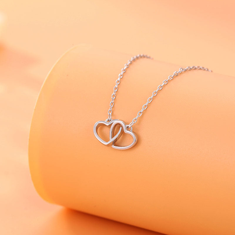 Lunnéa Eternal Hearts - Sterling zilveren ketting