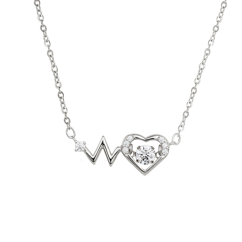 Lunnéa Heartbeat Glow – Ketting van 925 sterling zilver