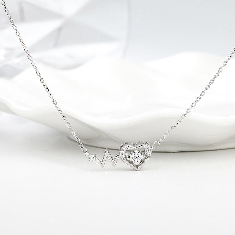 Lunnéa Heartbeat Glow – Ketting van 925 sterling zilver