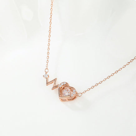 Lunnéa Heartbeat Glow – Ketting van 925 sterling zilver