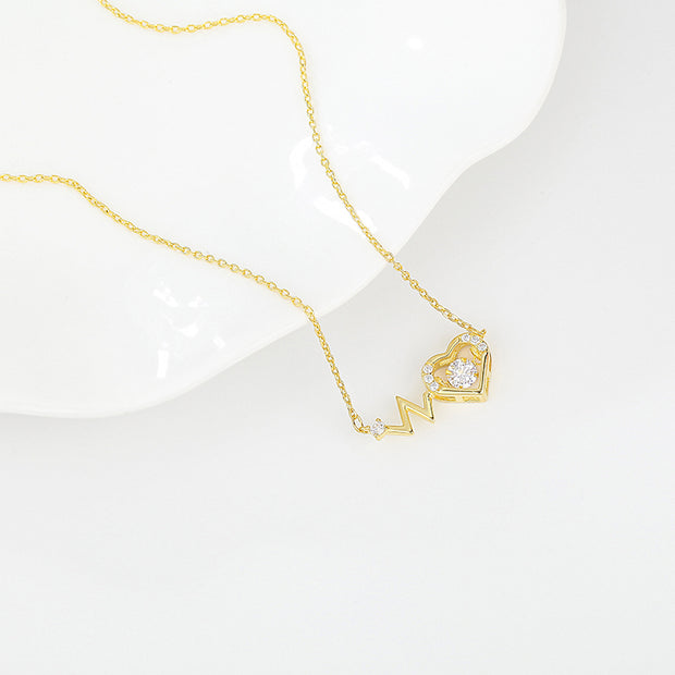 Lunnéa Heartbeat Glow – Ketting van 925 sterling zilver