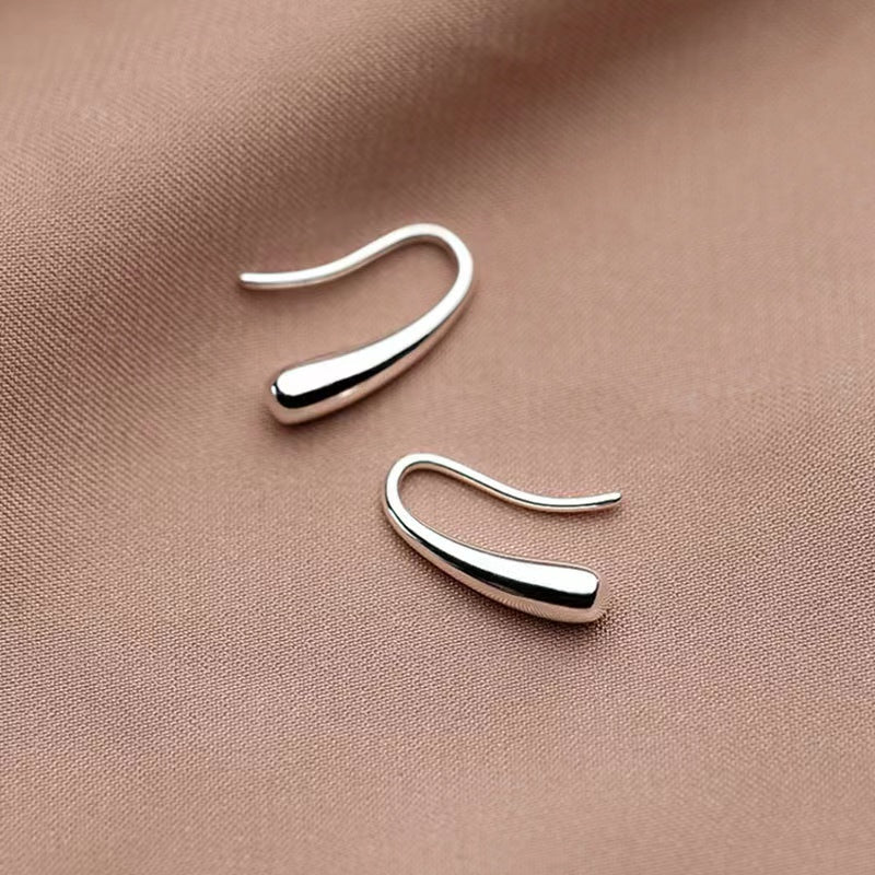 Oorbellen met waterdruppelvorm, verguld met 18 karaats goud, voor dames